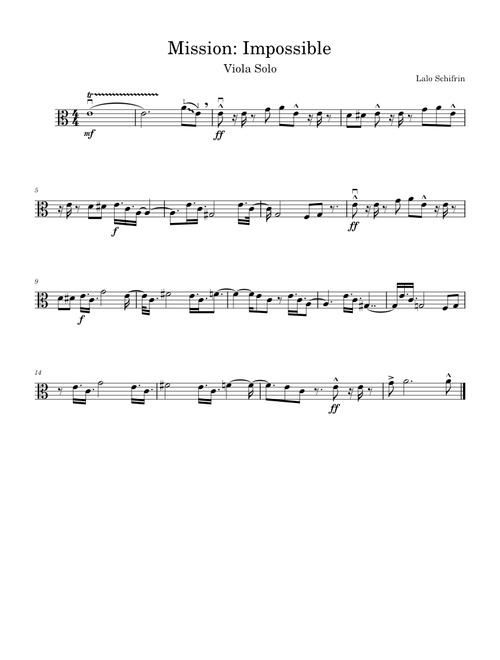 Mission: Impossible (Theme Song)