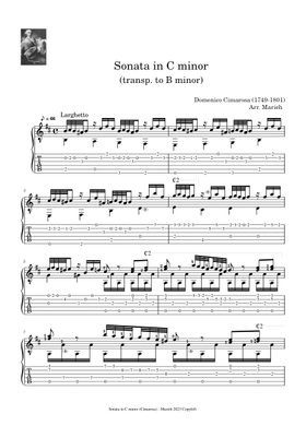 Free Domenico Cimarosa sheet music | Download PDF or print on