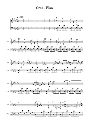 Flow – Creo (Piano Solo) Nullscapes - Geometry Dash Level Sheet Music ...