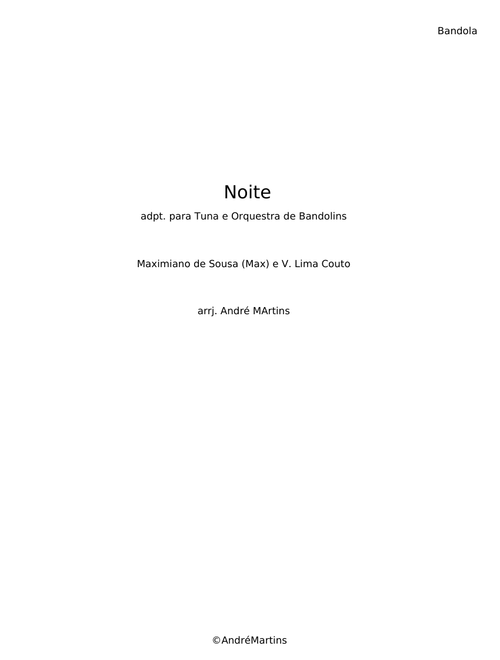 Noite - Max (Maximiano de Sousa)