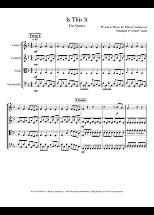 Is this it – The Strokes Sheet Music and Tab with Chords for