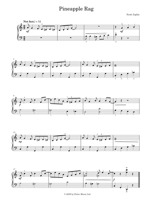 Pineapple Rag - Scott Joplin (Solo)