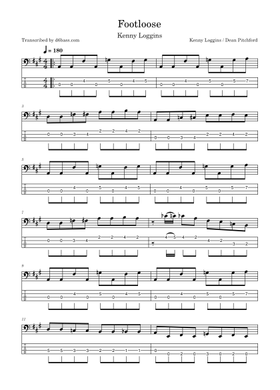 Free Footloose by Kenny Loggins sheet music | Download PDF or