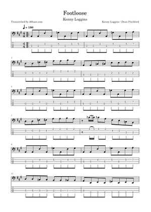 Footloose Sheet Music for Trombone, Euphonium, Tuba, Flute & more