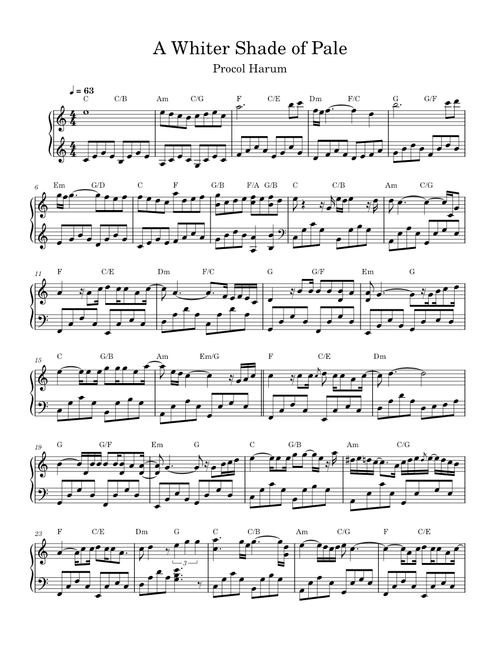 A Whiter Shade of Pale – Procol Harum