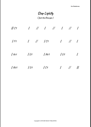 Step Lightly Sheet Music for Piano, Trombone, Saxophone alto, Saxophone ...