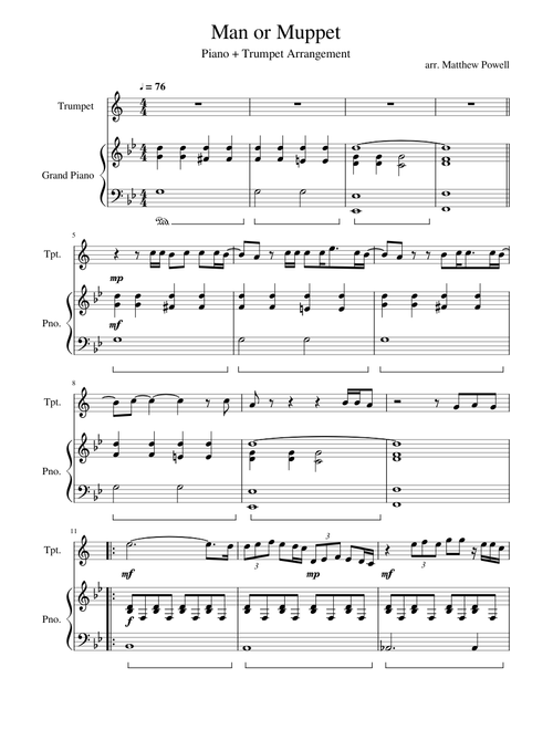 Man or Muppet (piano + trumpet duet)