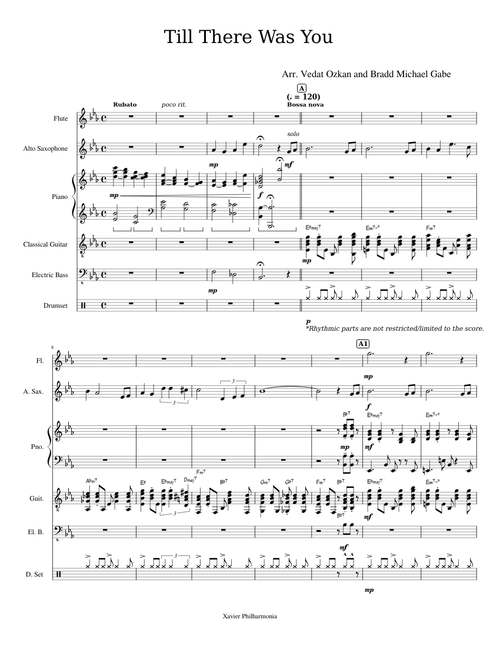 Till There Was You Bossa Nova for Jazz Combo