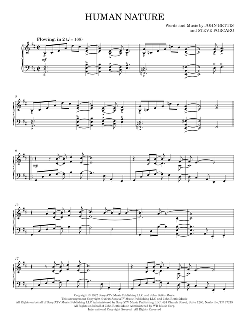 Human Nature - Michael Jackson (Piano Solo)