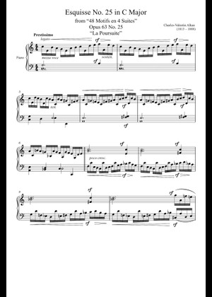 Esquisse Opus 63 No. 14 in F Major Sheet Music for Piano (Solo