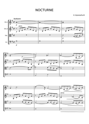 Nocturne Sheet Music for Violin, Viola, Cello, Strings group & more ...