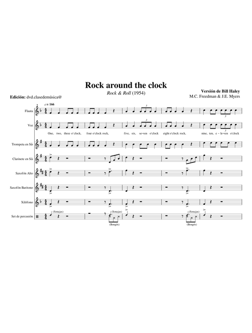 Rock around the clock (Partitura general) - Bill Haley