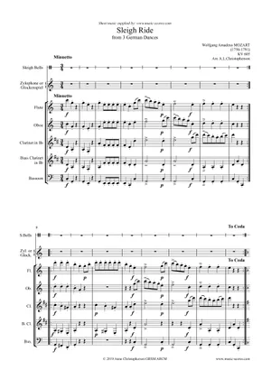 Sleigh Ride Notes Clarinet Play Official version of Sleigh Ride Sheet Music by Leroy Anderson for ...