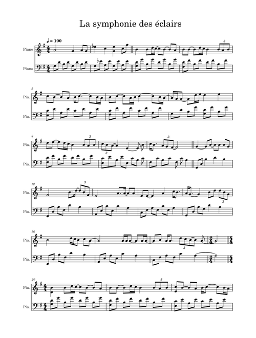la symphonie des eclairs