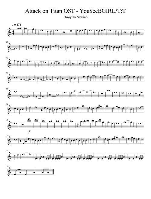 Attack on Titan OST - YouSeeBGIRL/T:T