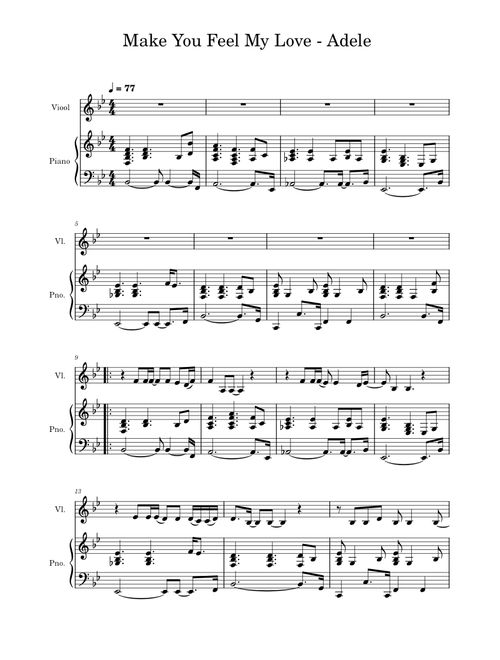 Make you feel my love – Adele