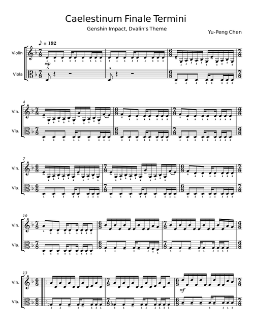 Caelestinum Finale Termini - Yu-Peng Chen