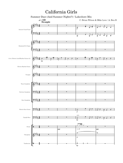 California Girls – The Beach Boys (Recreation - Summer Days (And Summer Nights!!)