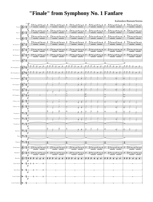 Finale from Symphony No. 1 Fanfare