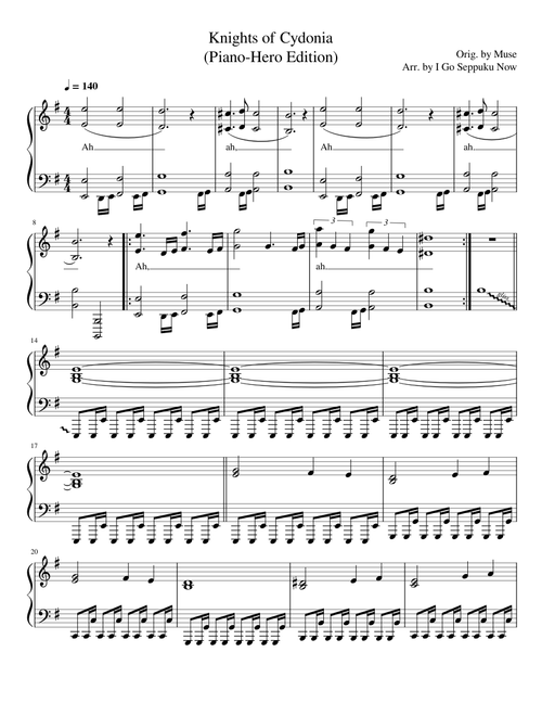 Knights of Cydonia (Piano-Hero Edition) – Muse