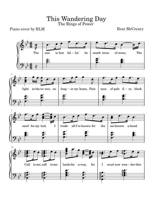 This Wandering Day – Bear McCreary – The Rings of Power