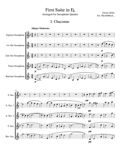 First Suite in E♭ by Gustav Holst
