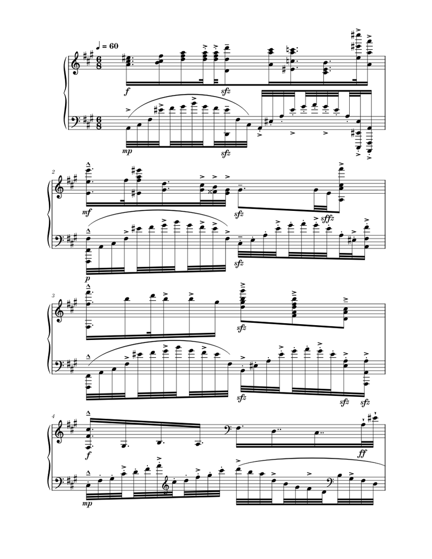 Project 2 Sheet music for Piano (Solo) | Musescore.com