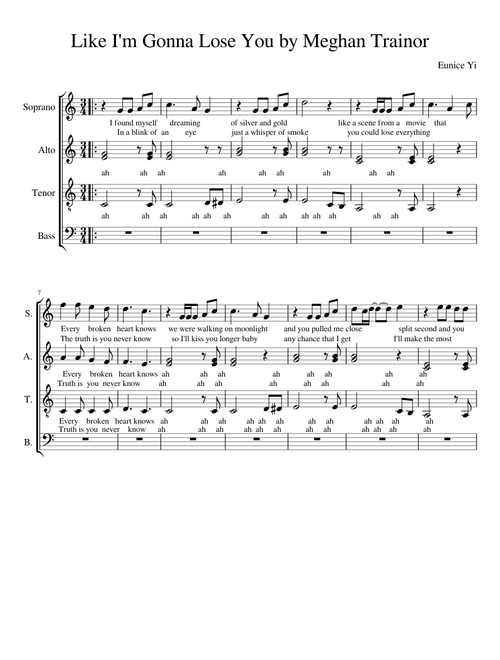 Like I'm Gonna Lose You by Meghan Trainor CHS Glee