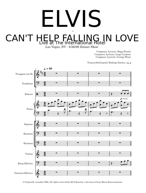 Can't Help Falling In Love – Elvis Presley (Live at The International Hotel, Las Vegas, NV - 8/26/69)