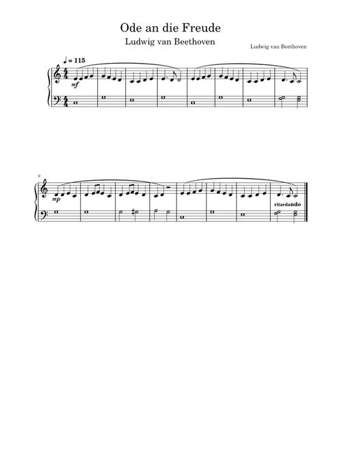 Ode an die Freude – Ludwig van Beethoven Ode an die Freude