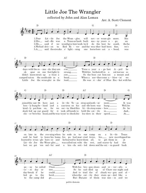 Little Joe, The Wrangler – John and Alan Lomax, performed by Don Edwards