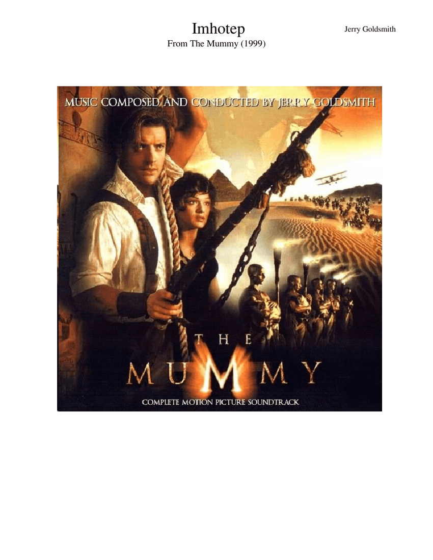 Imhotep Sheet Music for Piano, Trombone, Soprano, Alto \u0026 more instruments  (Symphony Orchestra) | MuseScore.com, image size:850x1100