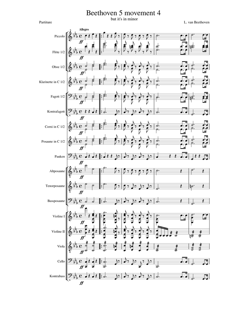 Beethoven's 5th symphony instruments cheap