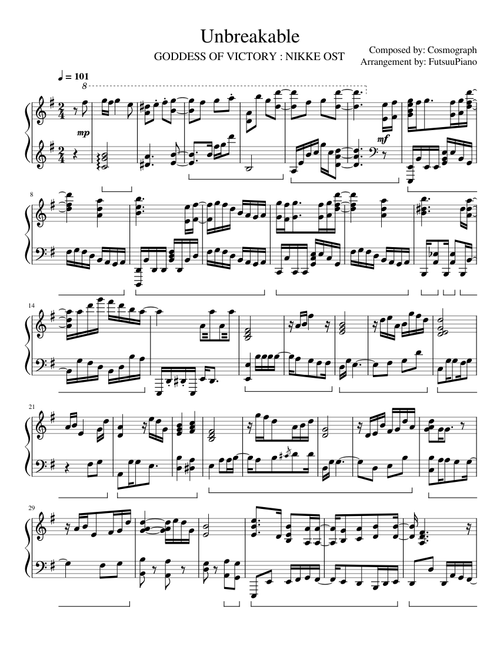 NIKKE OST | Unbreakable - Piano Arr.
