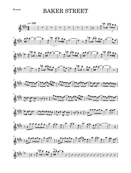 Baker street – Gerry Rafferty (ALTO SAX RMX)