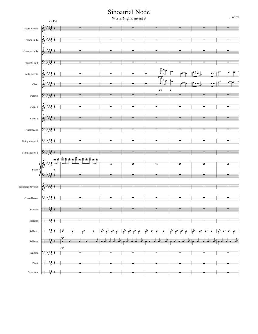 Sinoatrial Node Sheet music for Piano, Trombone, Cornet, Flute piccolo ...