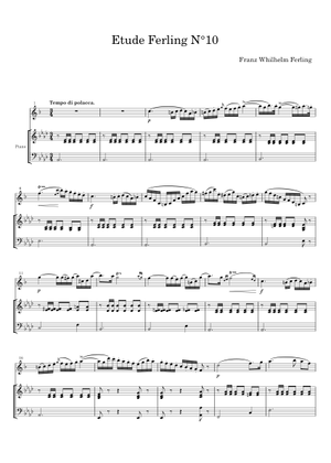 Ferling Etude No. 8 - Franz Wilhelm Ferling Sheet Music for Piano ...