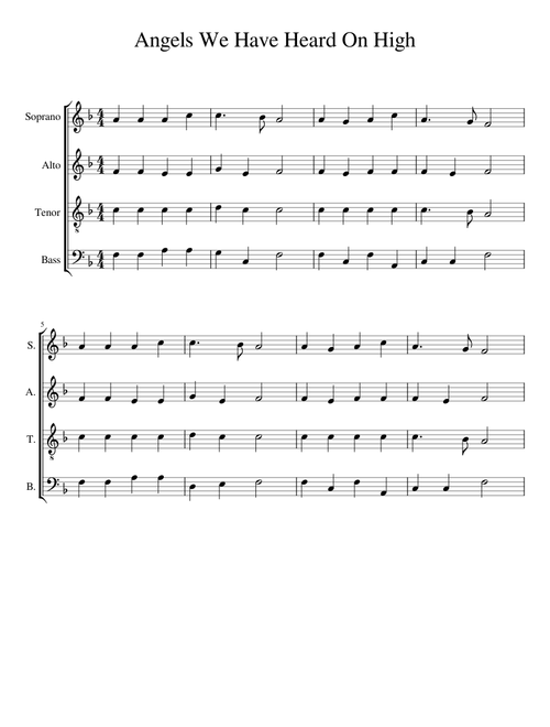 Angels We Have Heard On High Original