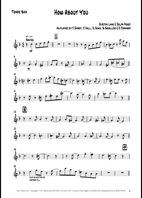 Free How About You by Burton Lane sheet music | Download PDF or