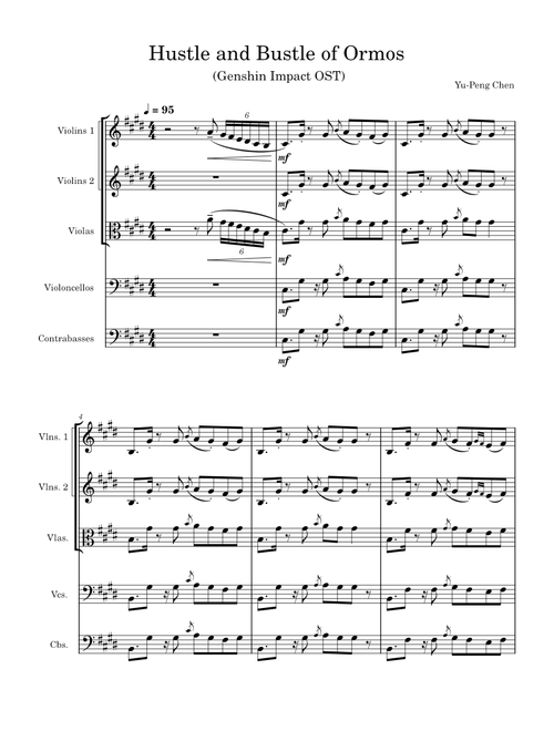 Hustle and Bustle of Ormos – Yu-Peng Chen [Orchestral]