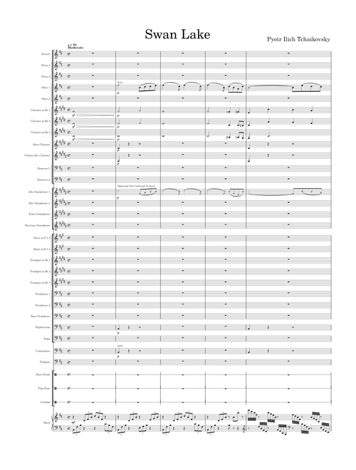 Swan Lake for concert band