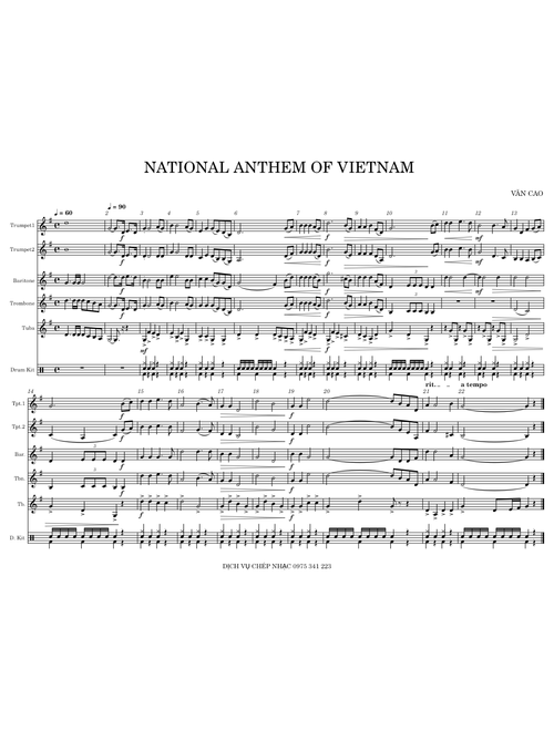 NATIONAL ANTHEM OF VIETNAM – pherohoangha