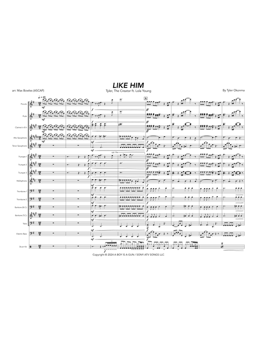 Like Him (Arr. Max Bowles (ASCAP)) - tyler the creator (Marching Band)