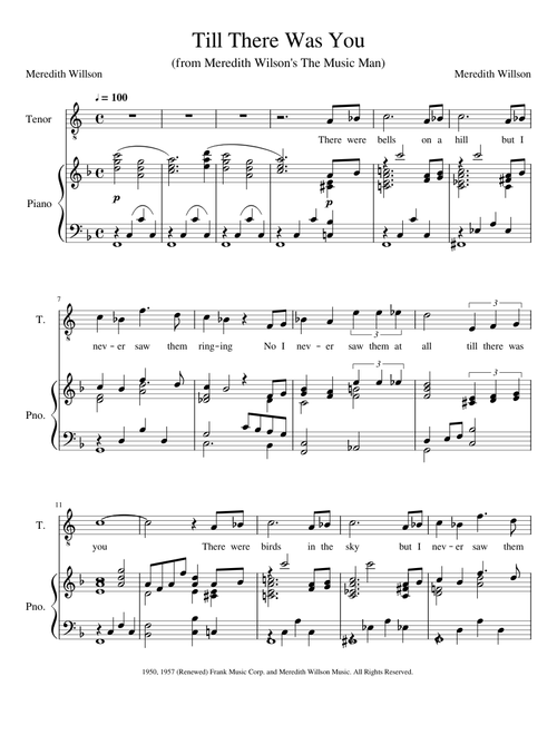 Till There Was You (Beatles Key)
