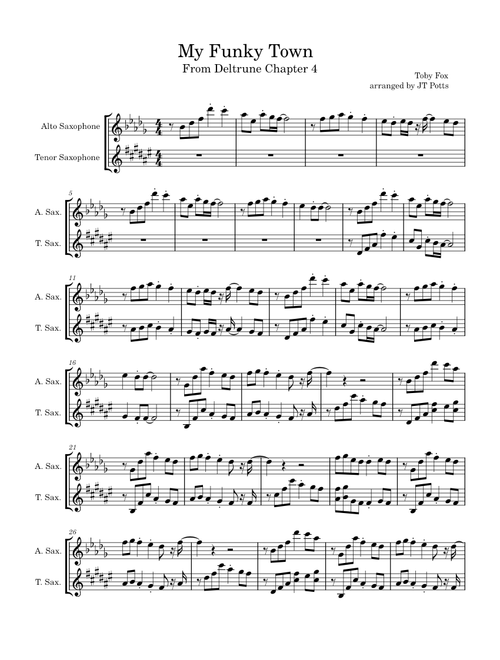 Castle Funk alto and tenor duet