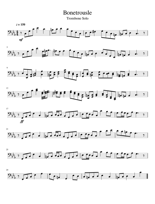 Bonetrousle - Trombone Solo