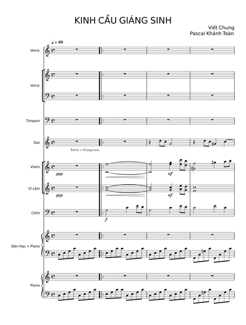 KINH CẦU GIÁNG SINH - Viết Chung