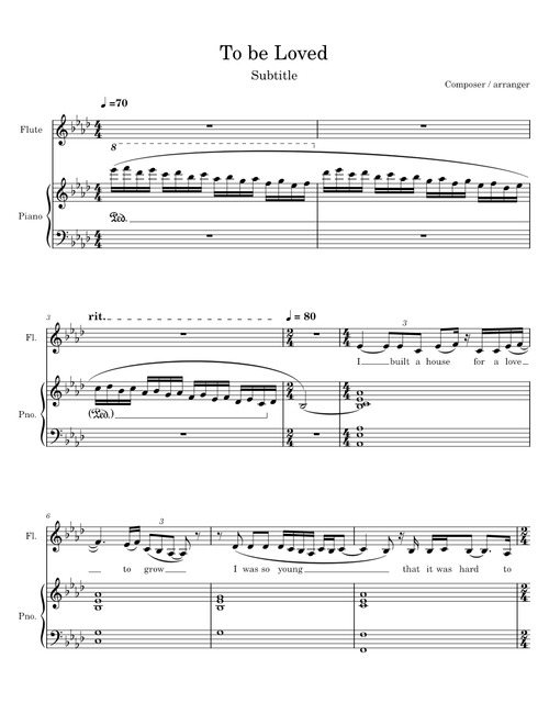 To Be Loved - Ab Major – dmctheyogi
