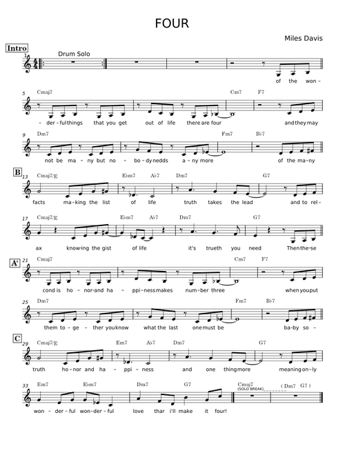 Four - Miles Davis