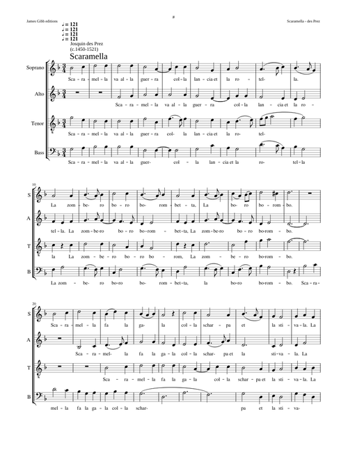 Scaramella - Josquin des Prez